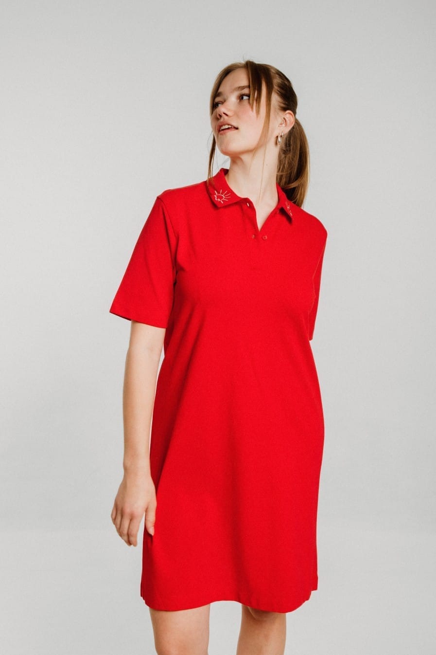 M50 Organic Cotton Women's dress |  Red