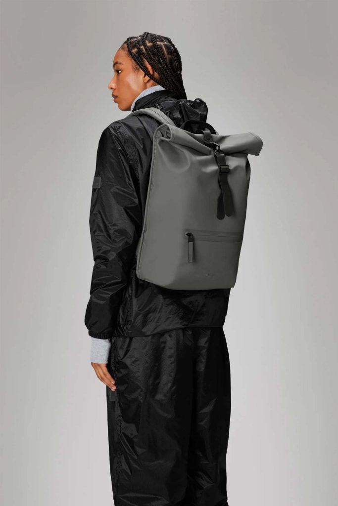 RAINS Rolltop Rucksack | Grey