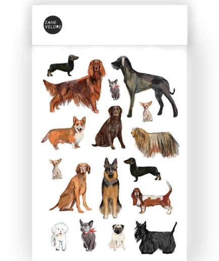 Zanes Veldres Stickers | Dogs