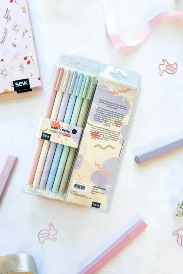 SEIK Happy pens – Highlight your adventures with pastel colors (6 pcs)