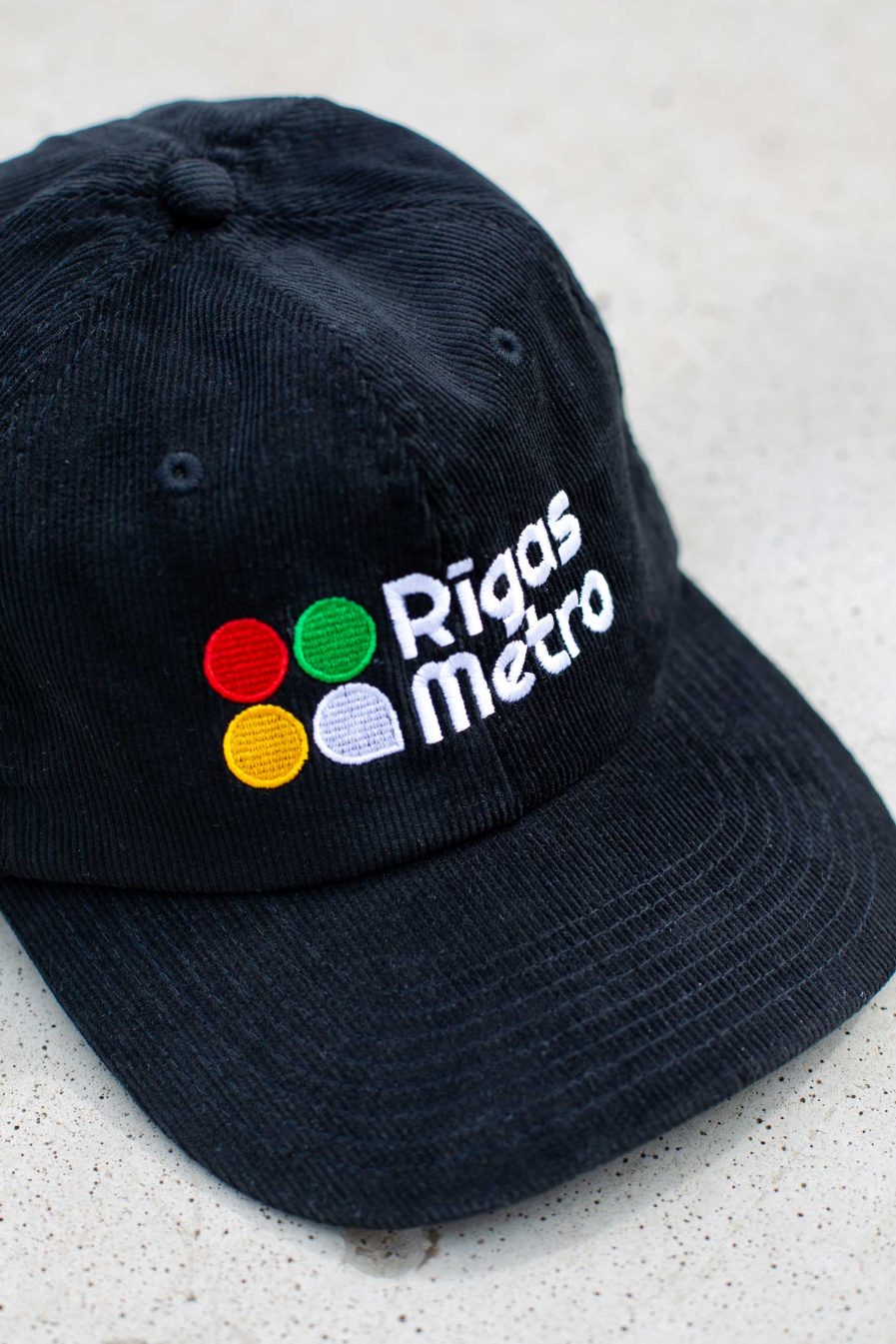 Riga Metro corduroy cap | Black