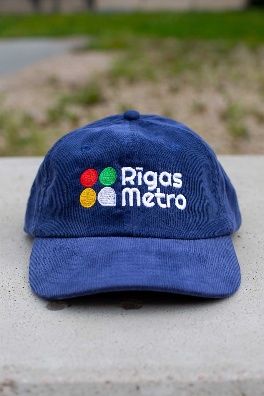 Riga Metro corduroy cap | Blue