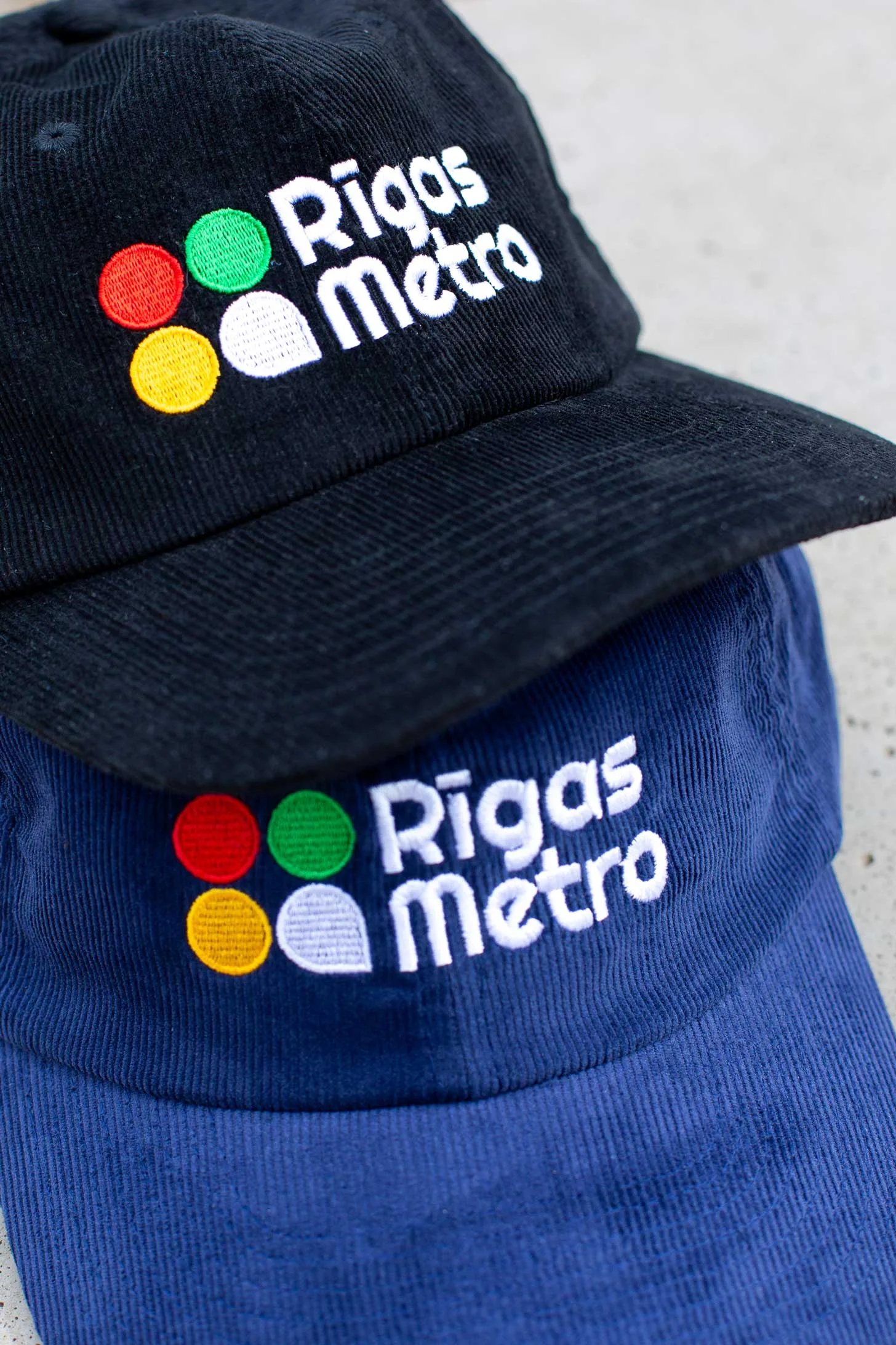 Riga Metro corduroy cap | Blue