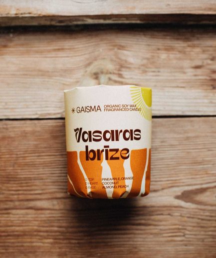 GAISMA 13 Vasaras Brīze 180g Organic Soy Wax Cand