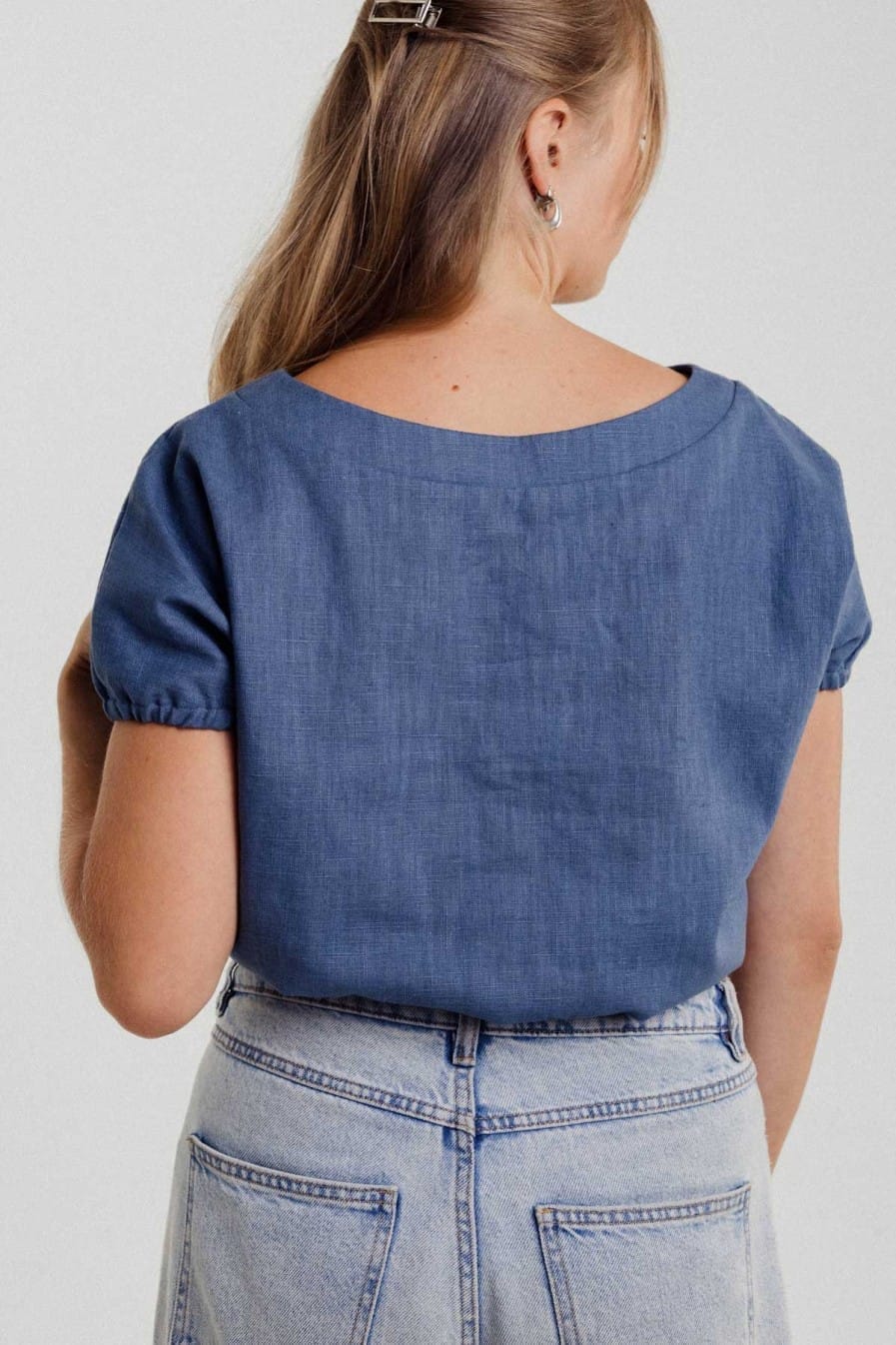 M50 Majestic Linen top | Blue