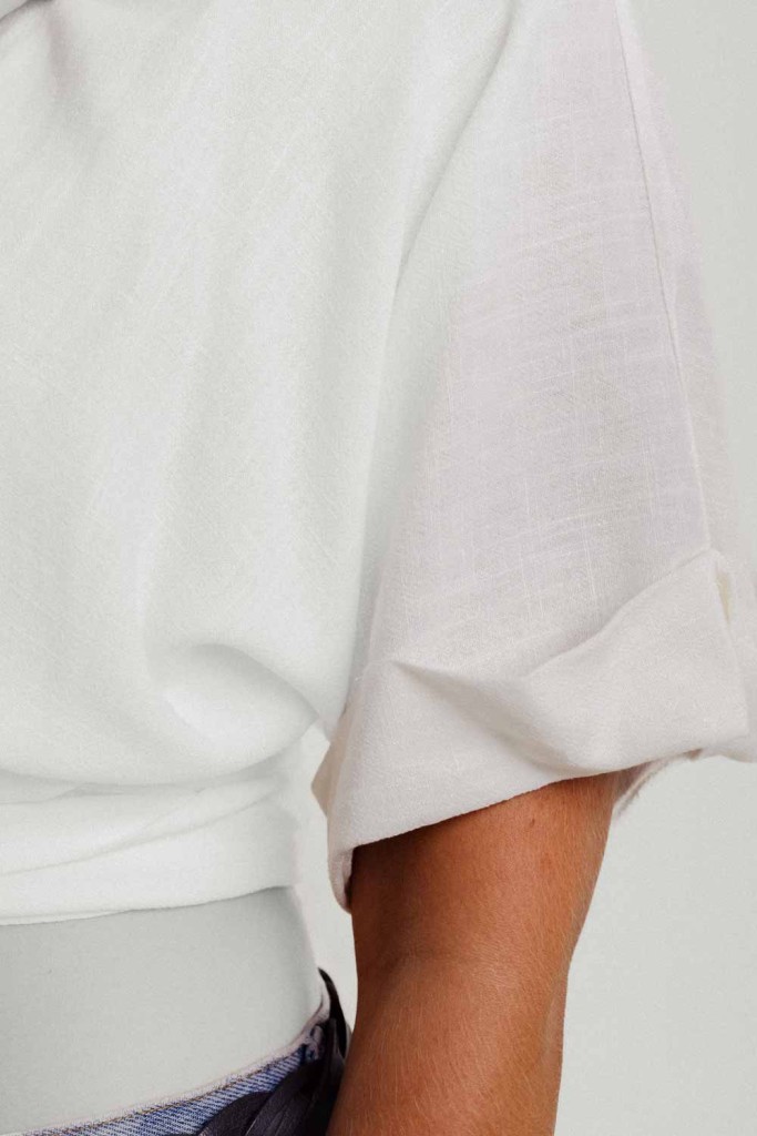 M50 Wrap blouse | White