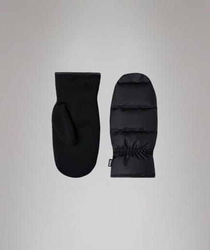 RAINS Lohja Puffer Mittens | Black