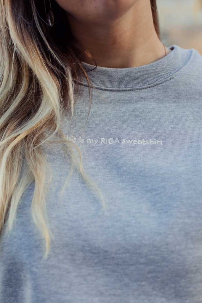 M50 Organiskas Kokvilnas Unisex Džemperis | This is my Riga sweatshirt