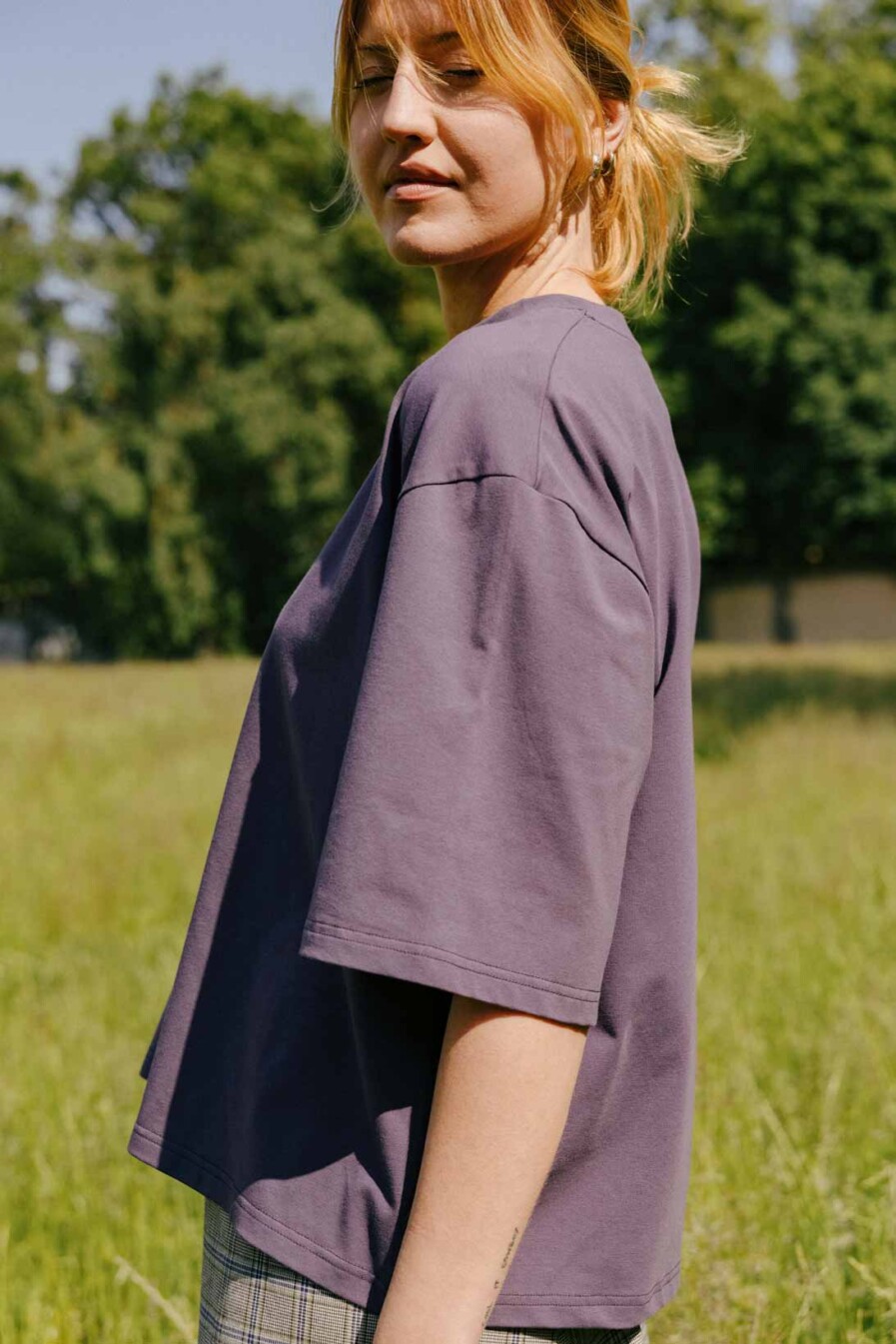 M50 loose fit t-shirt | Plum