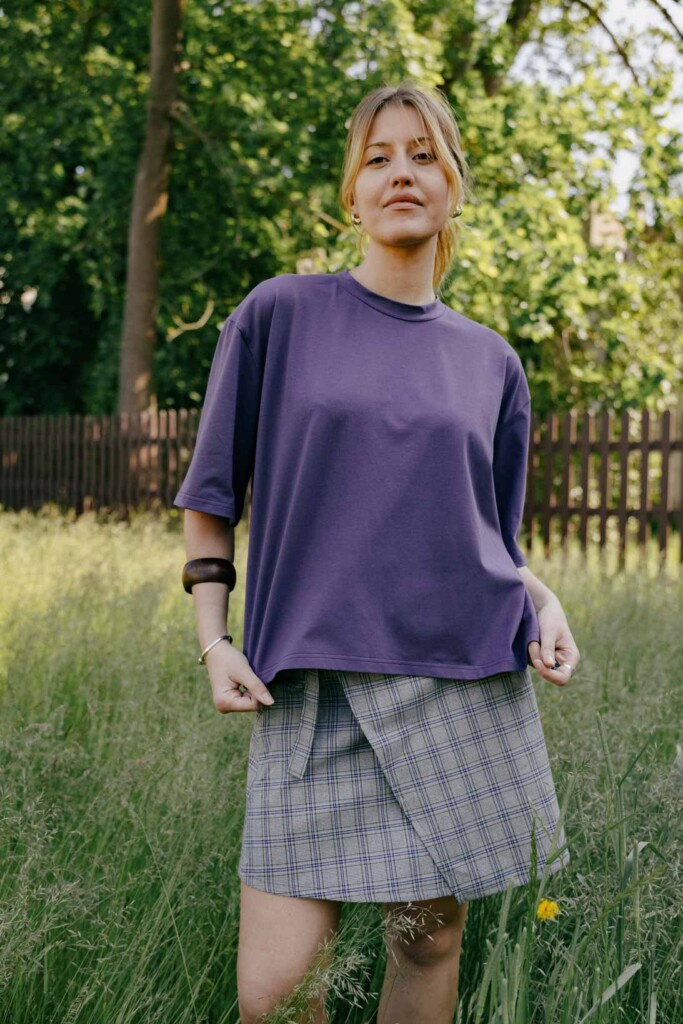 M50 loose fit t-shirt | Plum
