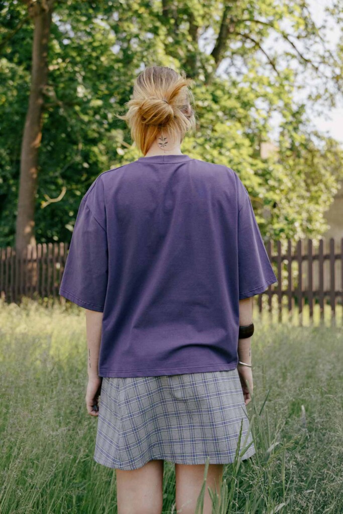 M50 loose fit t-shirt | Plum
