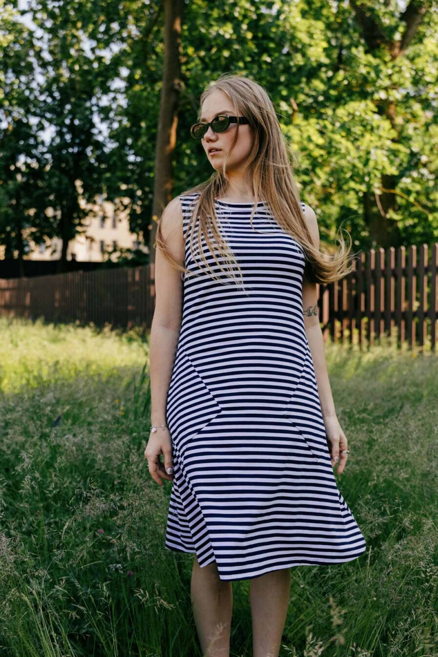M50 Dress Noktirne | Stripes