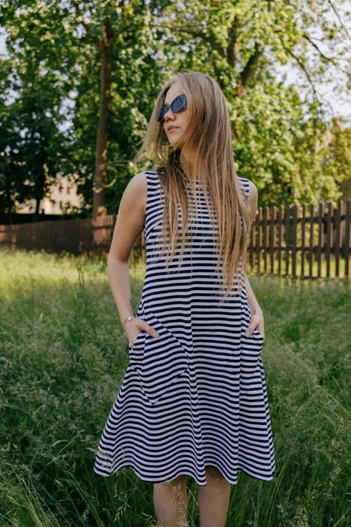 M50 Dress Noktirne | Stripes