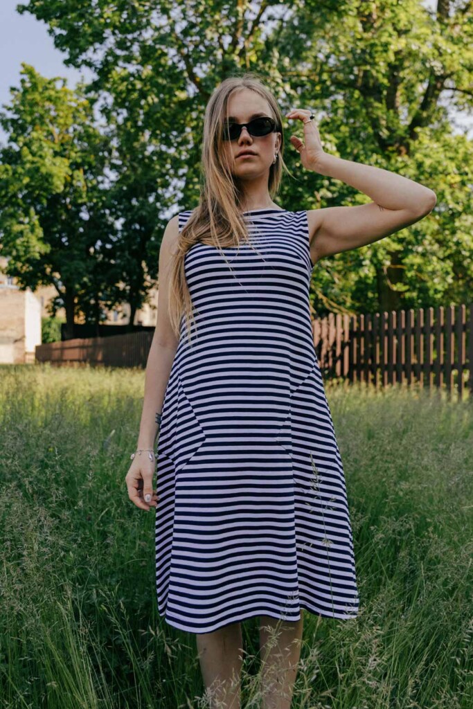 M50 Dress Noktirne | Stripes
