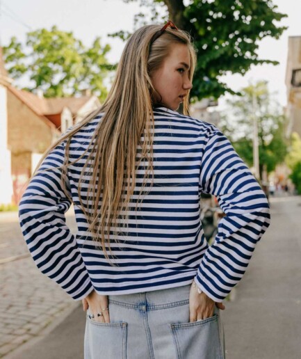 M50 Striped Duck long sleeve | Blue