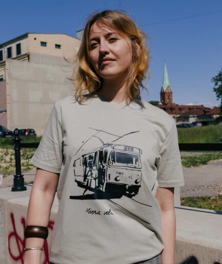 M50 Unisex Organic Cotton T-shirt Tram Nr 11 | Stone