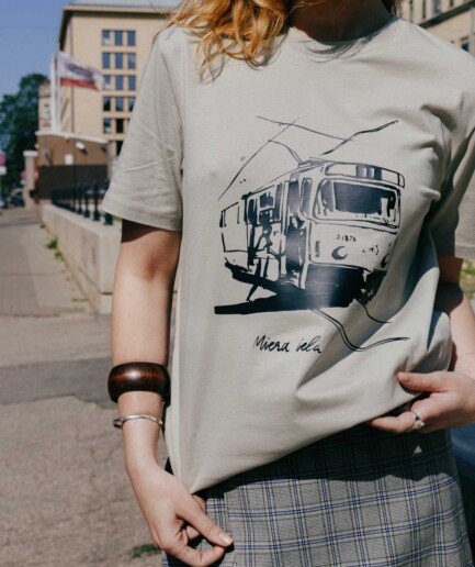M50 Unisex Organic Cotton T-shirt Tram Nr 11 | Stone