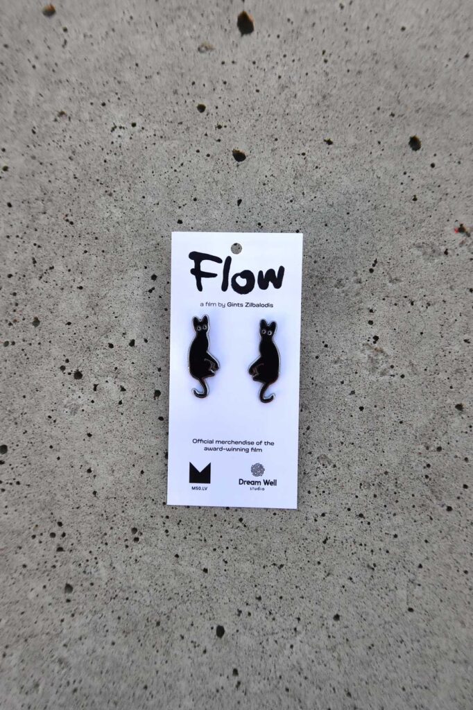 Oficiālie FLOW auskari ar kaķīti