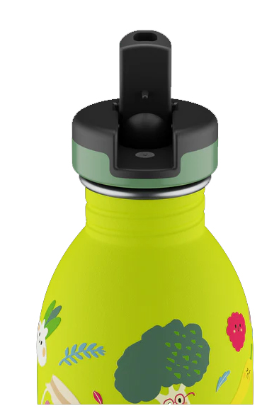 24Bottles Urban Bottle Stone Veggie Friends - Colored Sport Lid 500ml