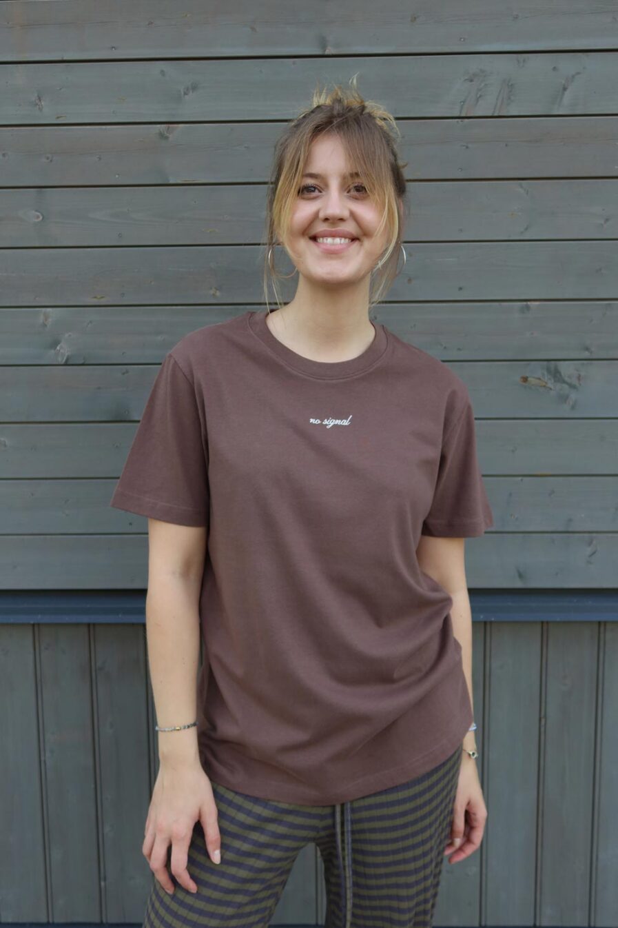M50 Unisex Organic Cotton T-shirt | no signal | Mocha
