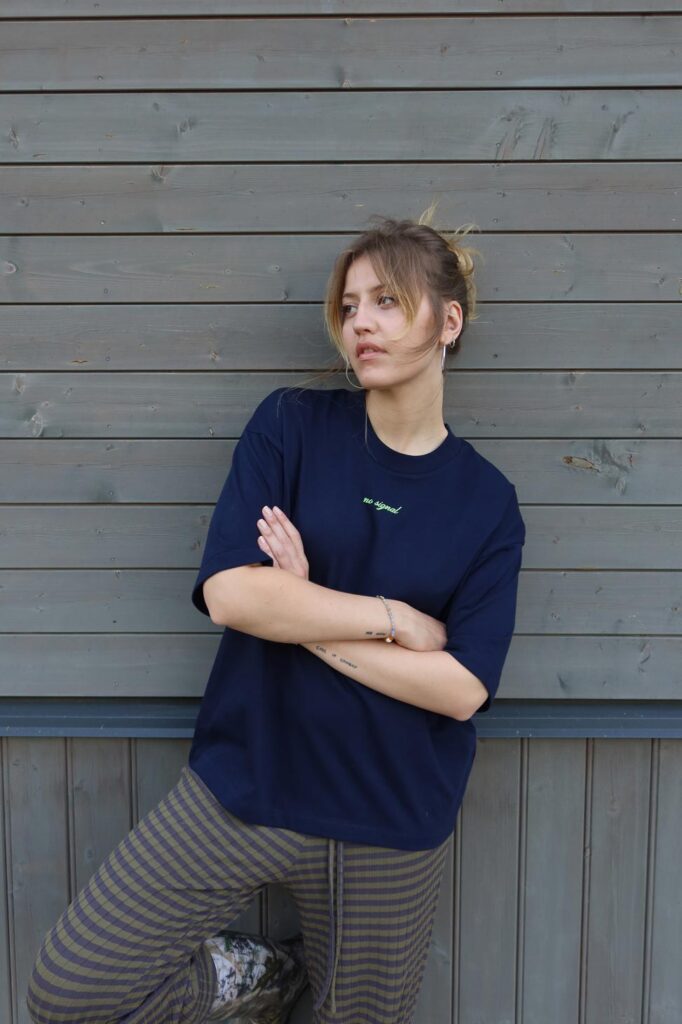 M50 Unisex Organic Cotton T-shirt | no signal | Blue