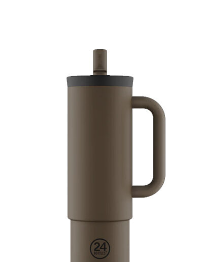 24Bottles Krūze ar salmiņu 800ml | Mocha