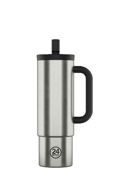 24Bottles Straw Cup 800ml | Brushed Steel