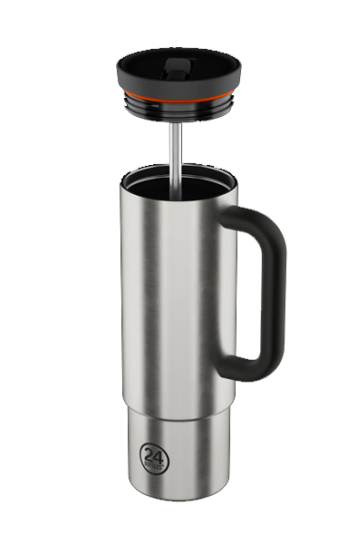 24Bottles Straw Cup 800ml | Brushed Steel