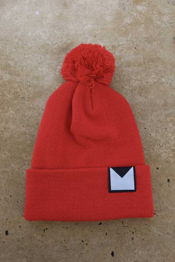 M50 Hat with Pom Pom | Red