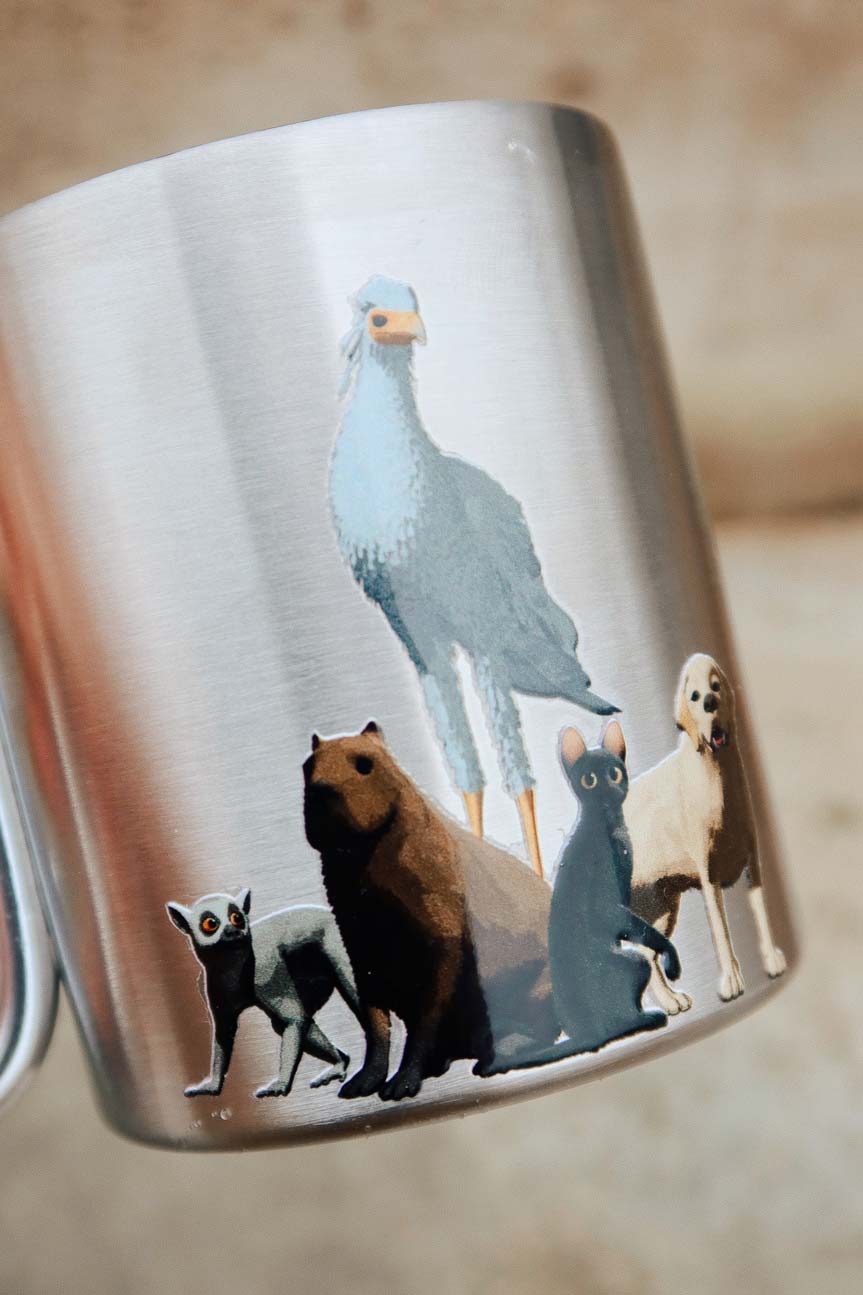 FLOW Stainless steel mug with carabiner handle FLOW Stainless steel mug with carabiner handle