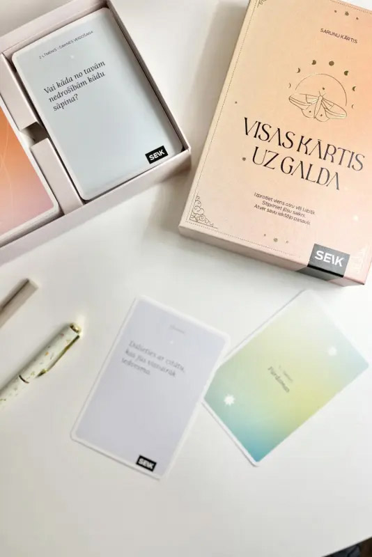 SEIK Sarunu kārtis - visas kārtis uz galda