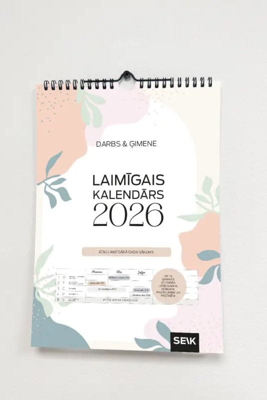 Seik-gimenes-a3-1 SEIK LAIMĪGAIS SIENAS KALENDĀRS – Darbs un mājas 2026