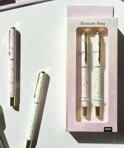 SEIK Ziedošās pildspalvas 2 gab | bēša un rozā