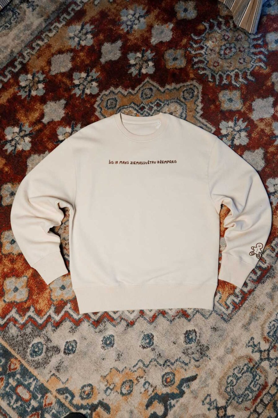 M50 Unisex Relaxed Fit Christmas Sweater | White