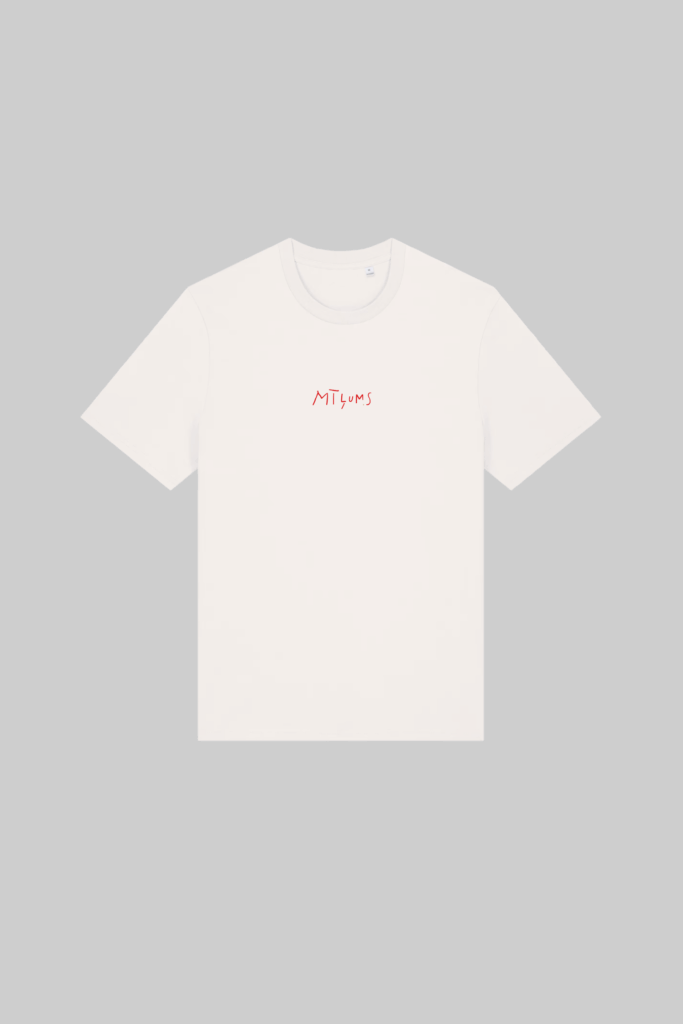 M50 organic cotton T shirt “MĪĻUMS” Unisex fit