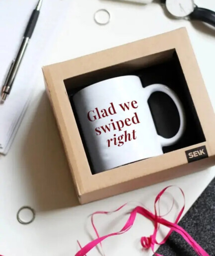 SEIK Design mug | Glad we swiped right