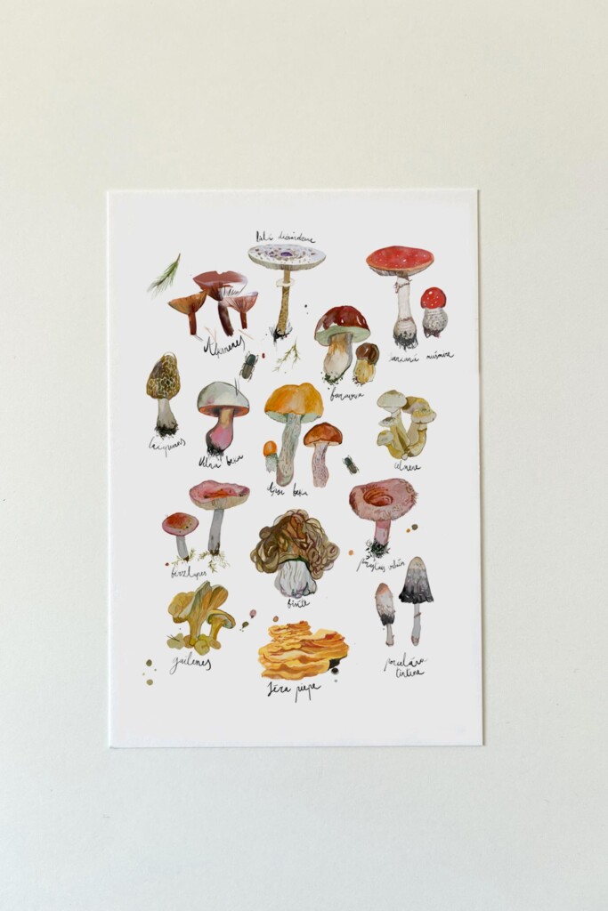 Zane Veldre Postcard | MUSHROOMS