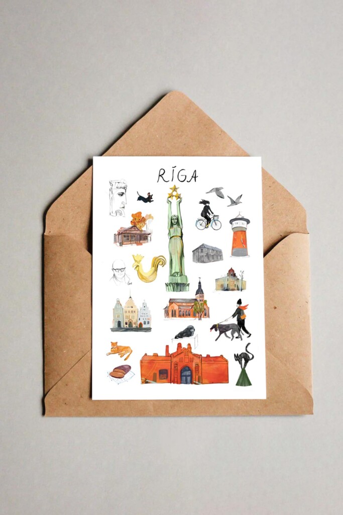 Zane Veldre Postcard | RIGA