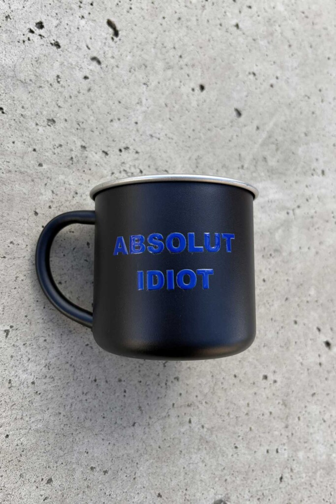 M50 Metal Mug | ABSOLUT IDIOT