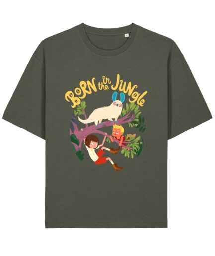 NEKAD NAV GARLAICĪGI MAN"Born in the Jungle" Unisex T-Shirt