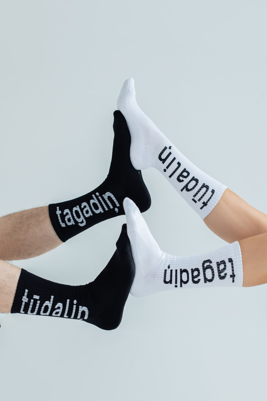 RIIJA Socks Tūdaliņ Tagadiņ | White