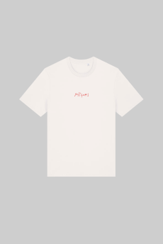 M50 organic cotton T shirt “MĪĻUMS” Unisex fit