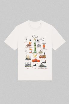 M50 x Zane Veldre Organic Cotton Unisex T-Shirt | Riga - A Story of the City