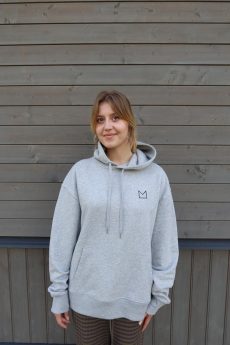 M50 Unisex Džemperis ar kapuci | no signal | Pelēks