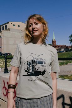 M50 Unisex Organic Cotton T-shirt Tram Nr 11 | Stone